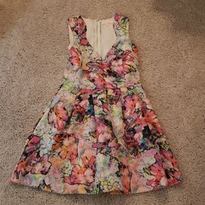 Scuba fit and flair dress